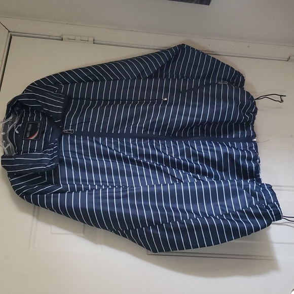 Hooded Jacket with Drawstring - Picture 1 of 9